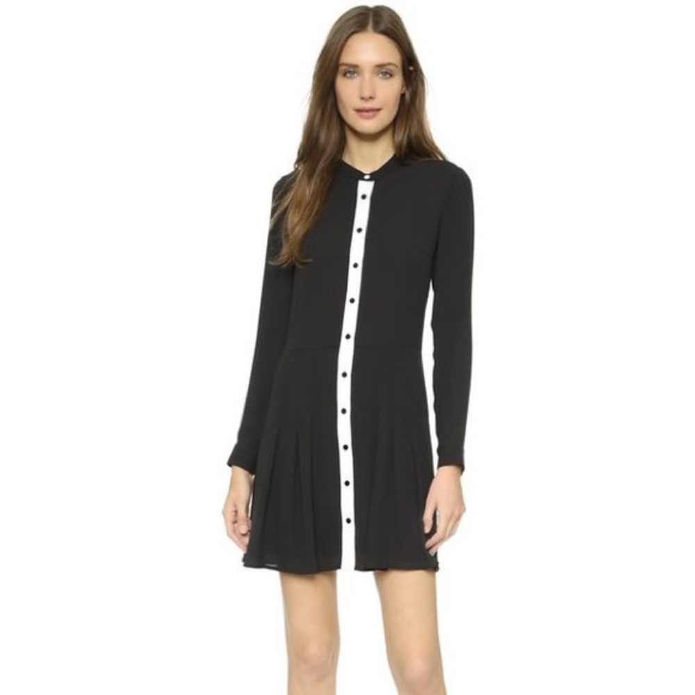 THE KOOPLES Long Black Silk Dress